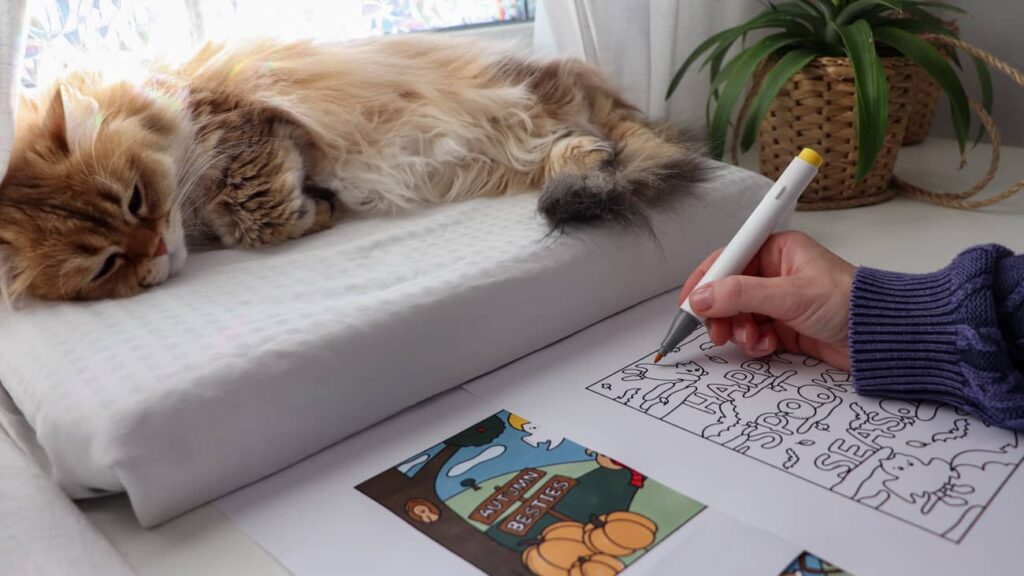 Cute Cat Coloring Pages Printable Coloring Sheets