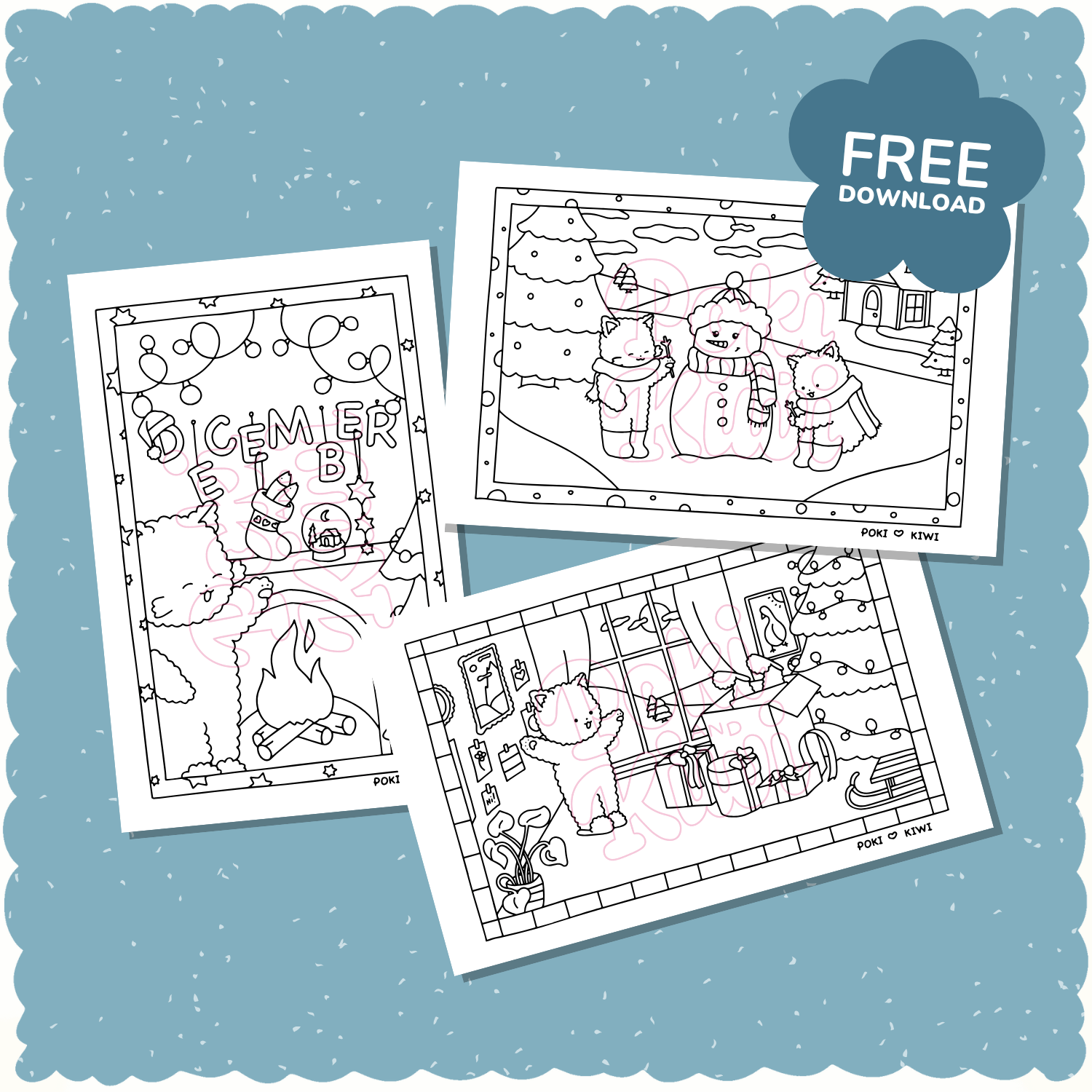 December-Coloring-Pages-Free-Download-Poki-and-Kiwi-Cute-Cats